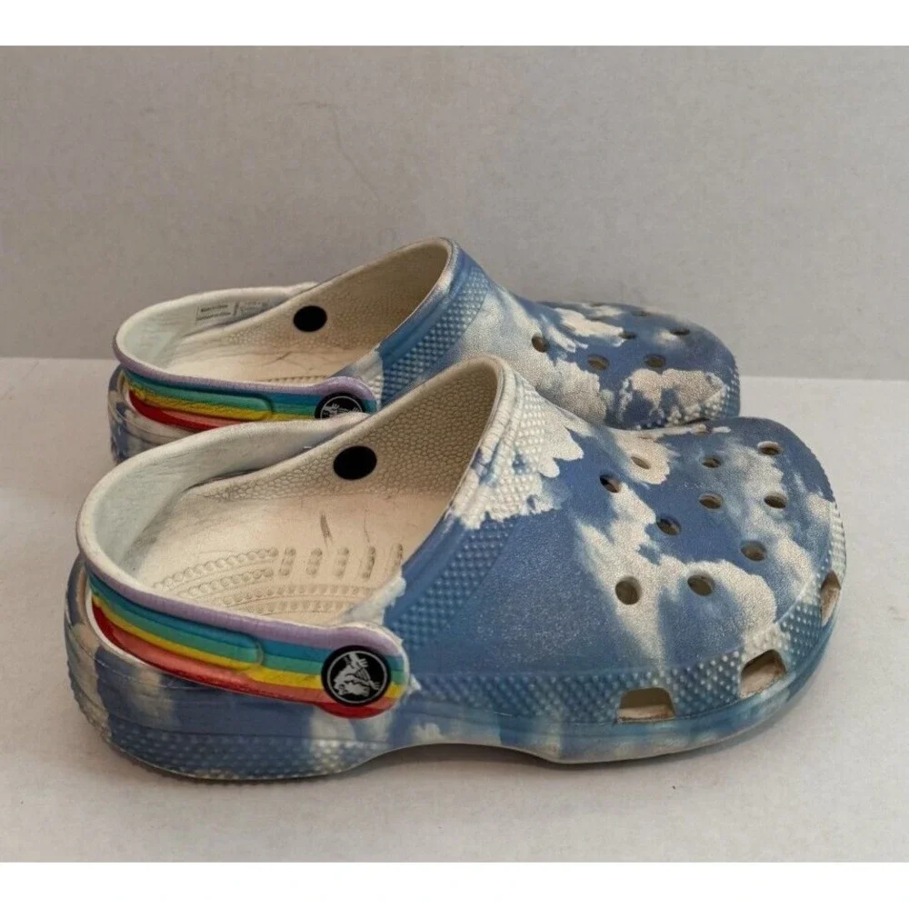 Crocs Kids Simpsons Cayman Graphic Boys Girls Summer Slip On Sandals Clogs Sz J1